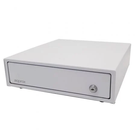 Approx Cajón portamonedas AppCash33WH Manual y Automático Blanco para efectivo